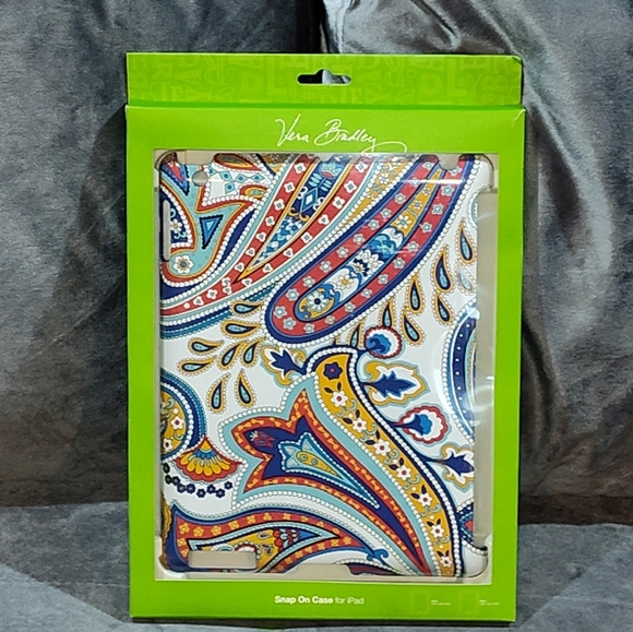 NIB VERA BRADLEY iPAD MARINA PAISLEY SNAP ON PROTECTIVE CASE GENERATION 2 & 3 - Picture 3 of 8